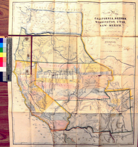 New map of California, Oregon, Washington, Utah, and New-Mexico / Compiled from the latest authorities & surveys and engraved by G. Schroeter