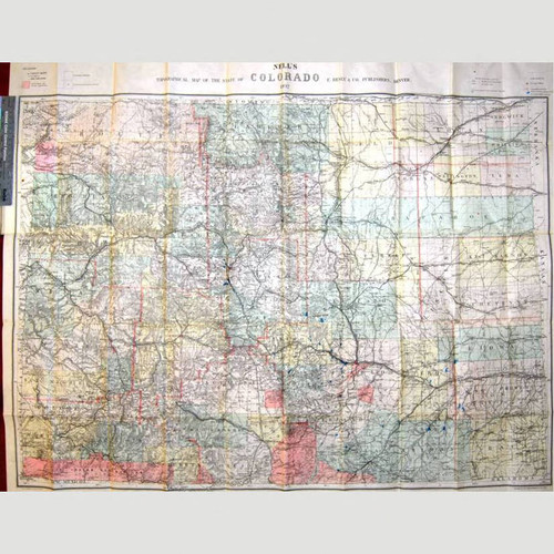 Nell's Topographical Map of the State of Colorado