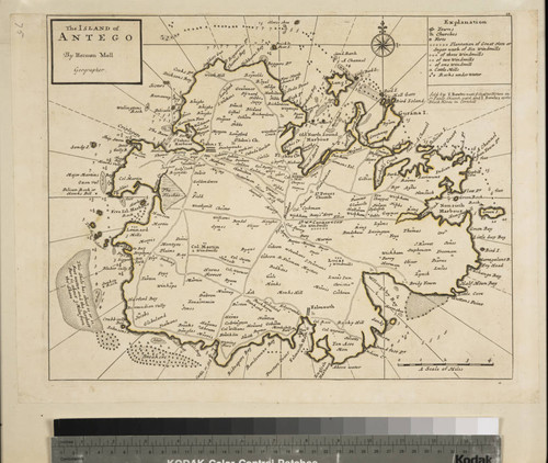 The Island of Antego / By Herman Moll Geographer