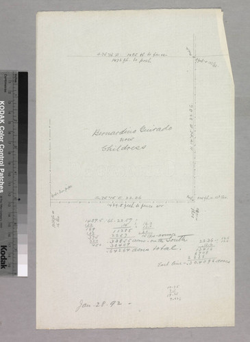 Rancho Paso de Bartolo : S62 no. 1 - Bernardino Guirado now Childress