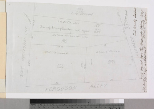 Amestoy, Domingo - Map copied from Assessor's Office map