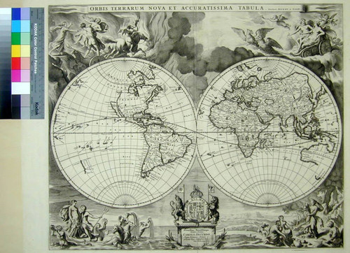 Orbis terrarum nova et accuratissima tabula / auctore Joanne à Loon