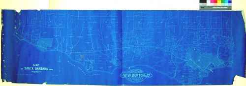 Map of Santa Barbara and Vicinity