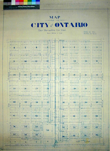 Map of the City of Ontario, San Bernardino Co. Cal