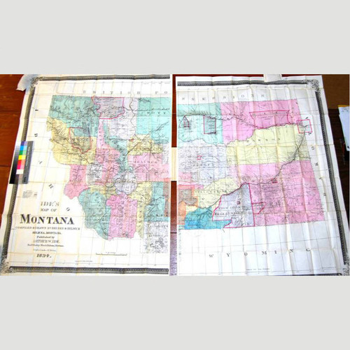 Ide's map of Montana / compiled and drawn by Reeder & Helmick, Helena, Montana