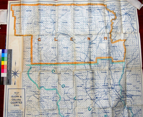 Map of Glenn & Colusa Counties Cal