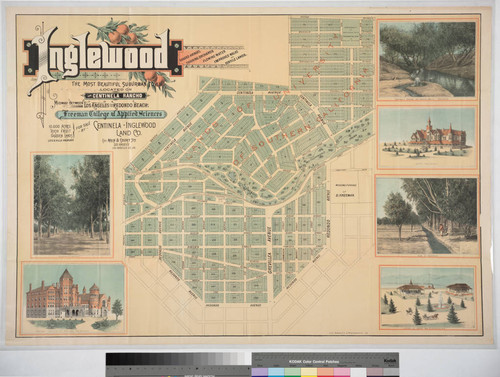 Inglewood : the Most Beautiful Suburban Town located on the Centinela Rancho midway between Los Angeles and Redondo Beach