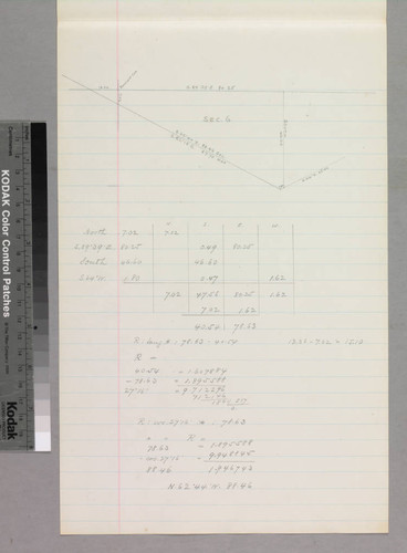 Rancho la Cañada : S86, northern boundary - sketch maps