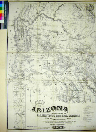 Map of Arizona prepared specially for R. J. Hinton's hand book of Arizona