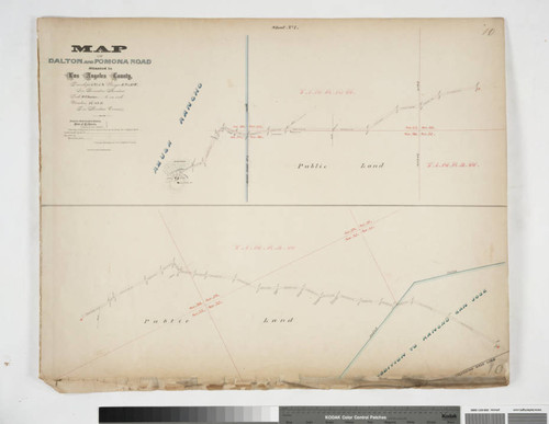 Map of Dalton and Pomona Road situated in Los Angeles County [Sheet No.1]