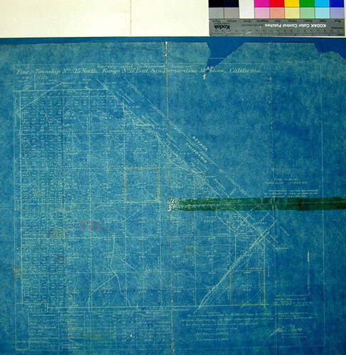 Survey and Independent Resurvey Frac. Township No. 15 North, Range 17 East, San Bernardino Meridian, California