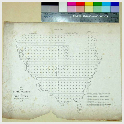 Map of the district north of Red River & North Western District LA