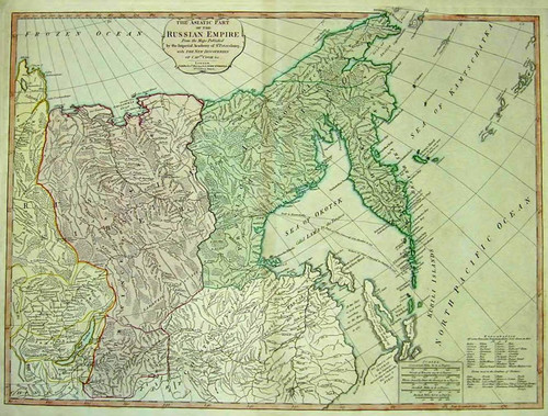 The Asiatic Part of the Russian Empire, from the maps published by the Imperial Academy of St. Petersburg with the new discoveries of Captn. Cook &c