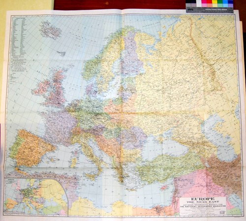 Europe and the Near East / Compiled and Drawn in the Cartographic Section of the National Geographic Society for The National Geographic Magazine