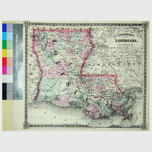 Schönberg's Map of Louisiana