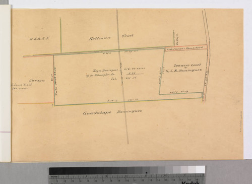 Rancho San Pedro : S73 (partition of 1884-1885, report of referees) - Reyes Domínguez parcels