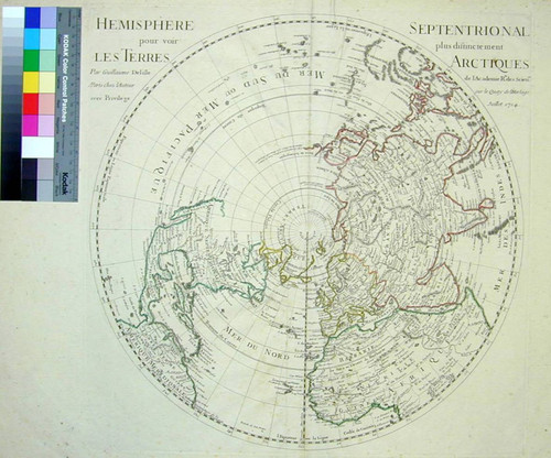 Hemisphere Septentrional pour voir plus distinctement Les Terres Arctiques