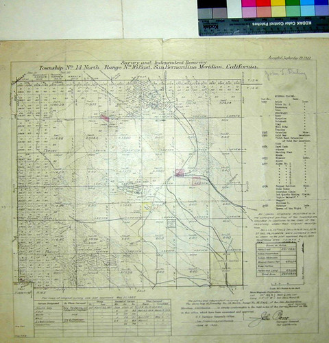 Independent Resurvey Township No. 14 North, Range 16 East, San Bernardino Meridian, California