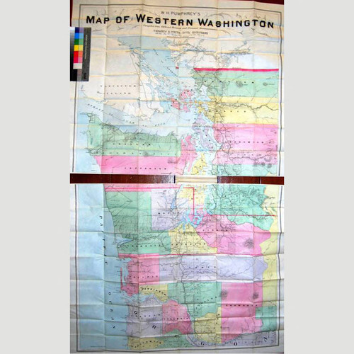 W. H. Pumphrey's Map of Western Washington Compiled from Official Records & Personal Reconnaisance, Thompson & White, Civil Engineers, Seattle, Wash