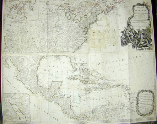 New Map of North America, with the West Indies Islands divided according to the Preliminary Articles of Peace, Signed at Versailles, 20, Jan. 1783. wherein are particularly Distinguished The United States and the Several Provinces, Governments, &ca which Compose the British Dominions, Laid down according to the Latest Surveys, and Corrected from the Original Materials, of Governr. Pownall, Membr. of Parliament. 1783