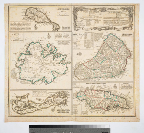 Dominia Anglorum in preacipius Insulis Americae, ut sunt Insula St. Christophi, Antegoa, Jamaica, Barbadoe, necnon Insulae Bermudes vel Sommers dictae