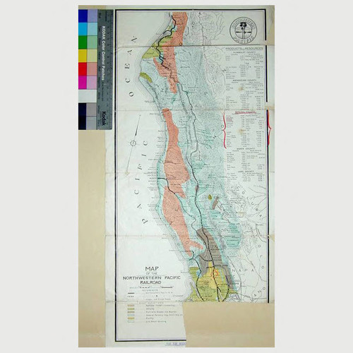 Map of the Northwestern Pacific Railroad