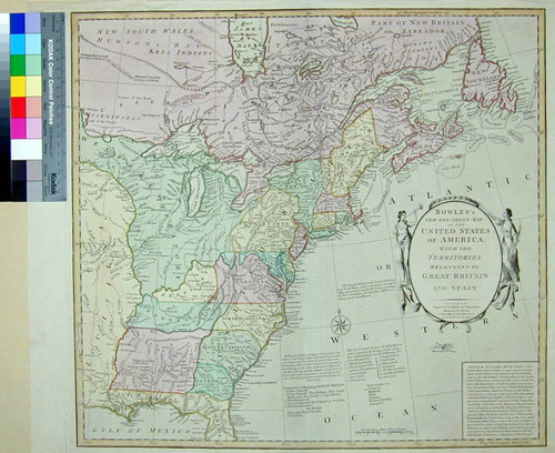 Bowles's New One-Sheet Map of the United States of America: with the Territories belonging to Great Britain and Spain