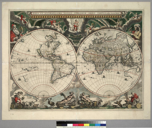 Nova et accuratissima totius terrarum orbis tabula / auctore Joanne Blaeu