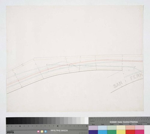 Proposed route described in the application of I.W. Hellman for a franchise for a Street Rail