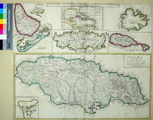 New Map of the English Empire in the Ocean of America or West Indies. Revis'd by J. Senex