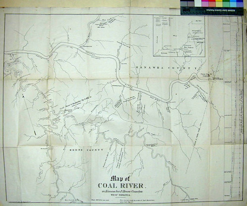 Map of Coal River, in Kanawha & Boone Counties West Virginia