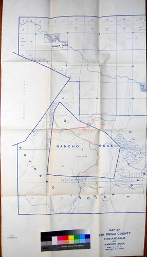 Map of San Diego County ; and Rancho Cuca