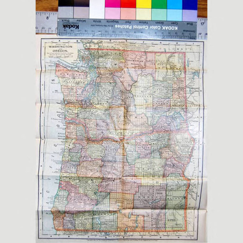 Map of Washington and Oregon