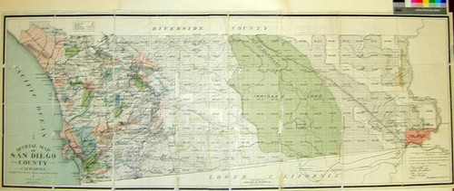 Official Map of San Diego County California : Compiled from Official Records and private sources / By Irving A. Hubon