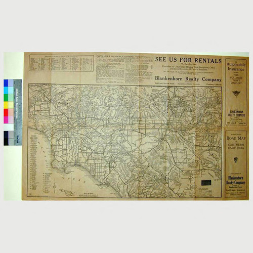 Revised edition road map of Southern California