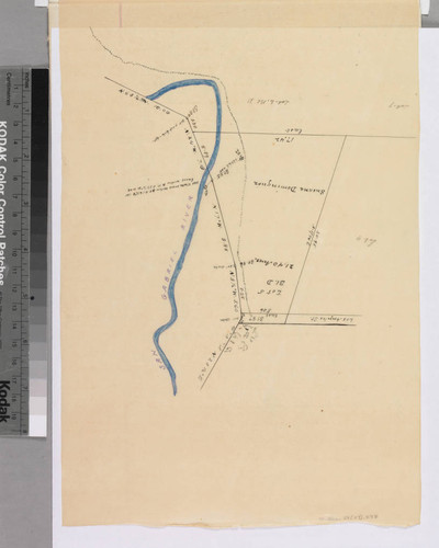 Rancho San Pedro : S73 (partition of 1884-1885, report of referees) - eastern boundary of Susana Dominguez parcels