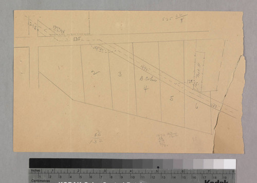 Antonio Ygnacio sketch map : lots 1-6