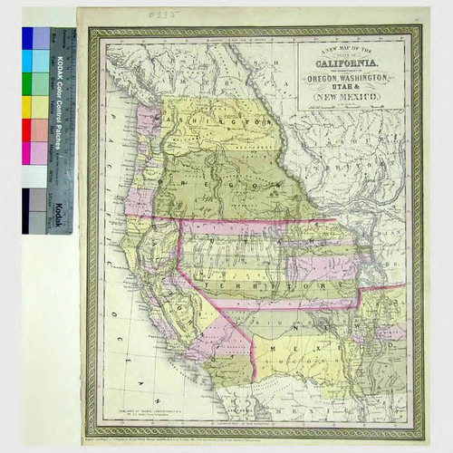 A new map of the State of California, the Territories of Oregon, Washington, Utah & New Mexico