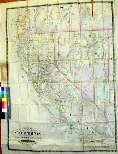 Cram's new township and railroad map of the California : showing latest government surveys &c. &c