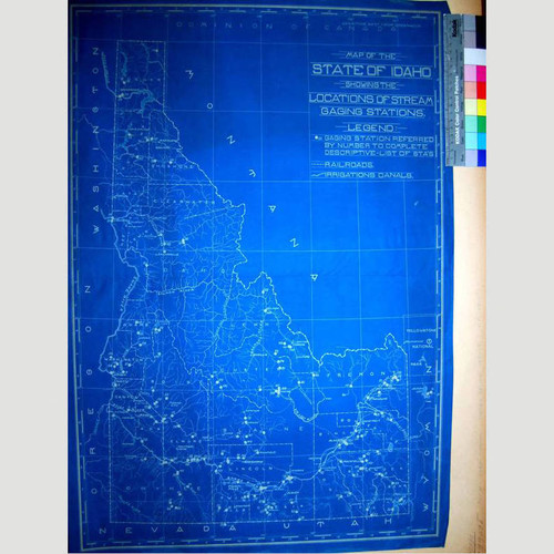 Map of the State of Idaho showing the Locations of Stream Gaging Stations