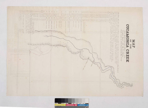 Map of the Cucamonga Creek