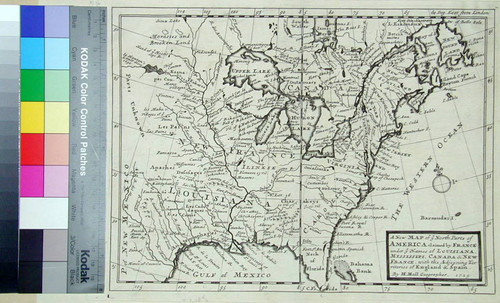 New Map of the North Parts of America claimed by France under the Names of Louisiana, Mississipi, Canada & New France , with the Adjeyning Territories of England and Spain. by H. Moll Geographer. 1729