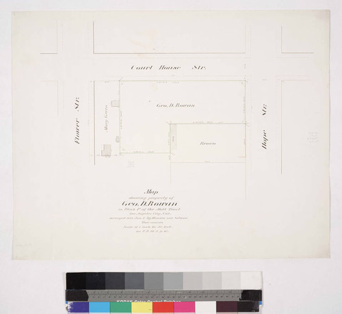 Property of Geo. D. Rowan in Block P of the Mott Tract