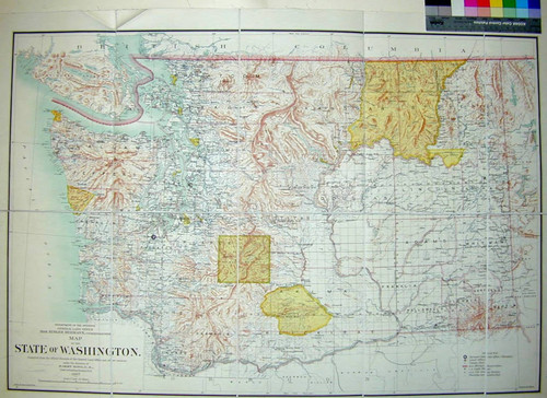 Map of the State of Washington : Compiled from the Official Records of the General Land Office and other sources / under the direction of Harry King, C.E., Chief of Drafting Division G.L.O