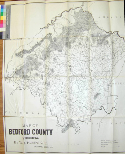 Map of Bedford County Virginia — Calisphere