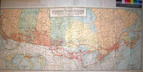 Map of the Canadian Pacific Railway : the Minneapolis, St. Paul and Sault Ste. Marie Railway, the Duluth, South Shore and Atlantic Railway and connections