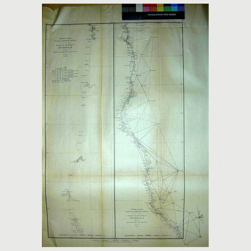 Progress of the Surveys in Section No. X (Upper Sheet) from Tomales Bay to the Oregon Line Progress of the Survey in Section No. XI (Lower Sheet) from the California Line to Tillamook Bay