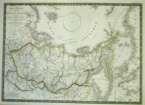 Carte Générale de la Russie d'Asie et des Régions Polaires Boréales, par S. Brué, Geographe de J. A. R. Monsieuv