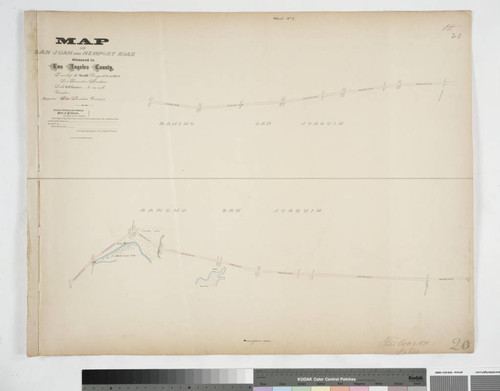Map of San Juan and Newport Road situated in Los Angeles County