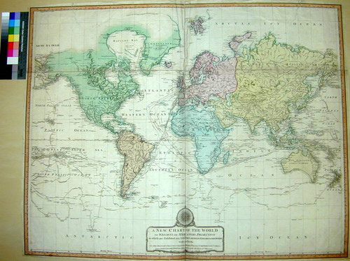 New Chart of the World on Wright's or Mercator's Projection in which are Exhibited All the Parts Hitherto Explored or Discovered with the Tracks of the British Circumnavigators Byron, Wallis, Carteret and Cook, &c